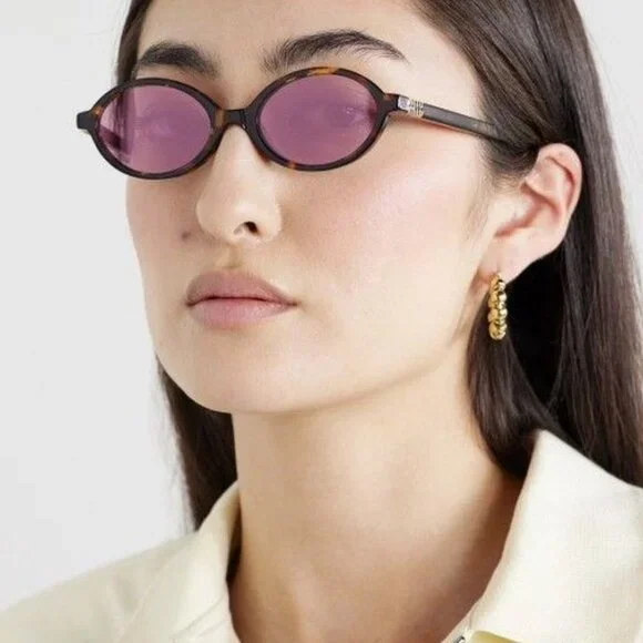 NWT MIU MIU SUNGLASSES HAVANA Miu Miu MU 04ZS VAU50D Honey Havana Sunglasses for Woman  main image 3